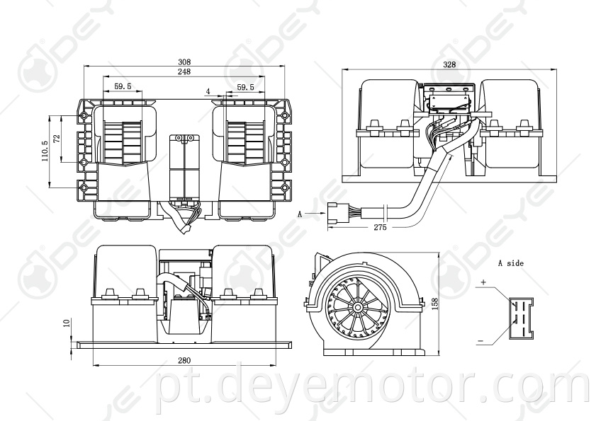 3090905 20936382 produtos mais recentes motor soprador de ar condicionado 24v para VOLVO